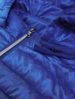 Prošívaná lesklá dámská vesta v chrpové barvě (7000) Prošívaná lesklá dámská vesta v chrpové barvě (7000)