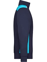 Daiber JN 868 Pracovní mikina s 1/4 zipem - Color 02.0868 navy/turquoise Daiber JN 868 Pracovní mikina s 1/4 zipem - Color 02.0868 navy/turquoise