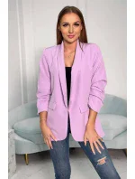 Sako s klopami elegantní světle fialové Sako s klopami elegantní světle fialové