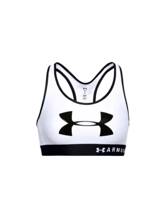 Dámská sportovní podprsenka Mid Keyhole Graphic W 1344333-100 - Under Armour Dámská sportovní podprsenka Mid Keyhole Graphic W 1344333-100 - Under Armour