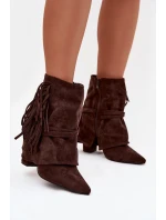 Boty na podpatku model 221129 Step in style Boty na podpatku model 221129 Step in style