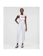 Karl Lagerfeld White Gf Denim Pants W 221W1101 Jeans
