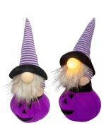 DÝNĚ DEKORATIVNÍ FIGURKA 25CM LED HALLOWEEN FIALOVÁ