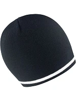 Result Headwear R 368X Pletená čepice s kontrastními pruhy 28.368X black/white