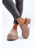 Dámské žabky na masivní podrážce Big Star NN274015 Bílé