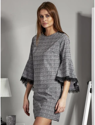 Šaty MI SK 17331.91 černobílé