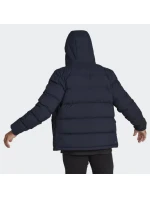 Pánská péřová bunda s kapucí M HG8750 Tmavě modrá - Adidas Pánská péřová bunda s kapucí M HG8750 Tmavě modrá - Adidas