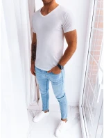 FashionStreet ecru pánské základní tričko RX5122