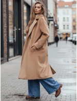 Dámský přechodný hnědý kabát oversize FashionStreet NY0767z