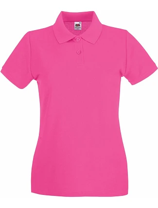 Fruit of the Loom Lady-Fit Premium Polo Dámské piqué polo 16.3030 fuchsia Fruit of the Loom Lady-Fit Premium Polo Dámské piqué polo 16.3030 fuchsia