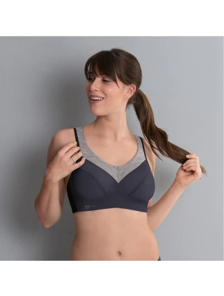 PanAlp wool sportovní podprsenka 5555 anthrazit/melange - Active