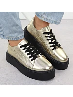 Dámské polobotky W PAW546B černo-zlaté - Filippo