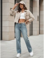 Dámské džínové kalhoty se širokými nohavicemi LOSSLEG blue FashionStreet UY2672