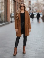 Dámský zimní kabát teddy fur brown FashionStreet NY0752z
