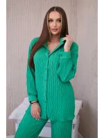 2dílná plisovaná souprava jasně zelená 2dílná plisovaná souprava jasně zelená