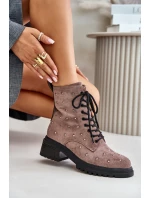 ZDobené Botky Worker Dámské Zateplené D&A MR880-017 Taupe