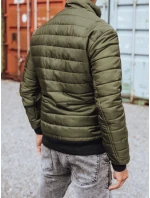 Pánská přechodná prošívaná zelená bunda FashionStreet TX3408z