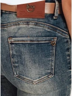 Dámské úzké push up džíny modré FashionStreet UY2803 Dámské úzké push up džíny modré FashionStreet UY2803