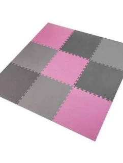 Multipack One Fitness puzzle podložka MP10 růžovo-šedá 9 dílků 10 mm