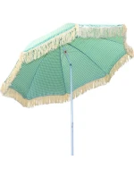 PLÁŽOVÝ A ZAHRADNÍ SLUNEČNÍK SE STŘAPCI 174 CM ZELENÝ