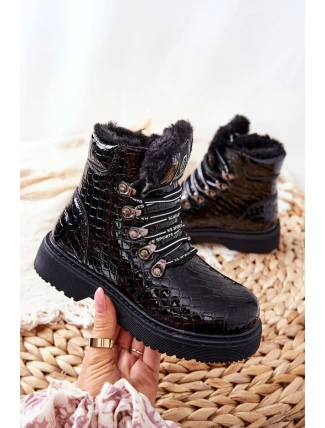 Dětské Boty S Fleecovou Podšívkou černé Doreen Dětské Boty S Fleecovou Podšívkou černé Doreen