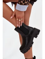 Dámské kotníkové boty s zipem Vyhřívané Eko kůže Černé Fivienne Dámské kotníkové boty s zipem Vyhřívané Eko kůže Černé Fivienne