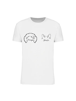 Personalizované dámské tričko se zvířecímí oušky