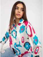 Dámská košile 509016.06 bílo-modro-růžová - FPrice Dámská košile 509016.06 bílo-modro-růžová - FPrice