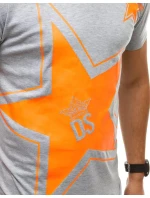 Pánské tričko s potiskem světle šedé FashionStreet RX4361