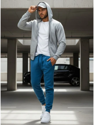 Modré pánské tepláky FashionStreet UX3632