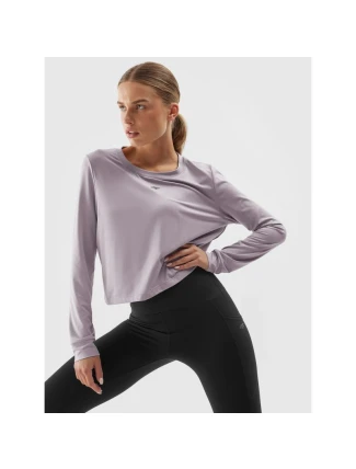 Dámské rychleschnoucí tenké tréninkové tričko s dlouhým rukávem 4F Dámské rychleschnoucí tenké tréninkové tričko s dlouhým rukávem 4F