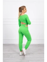 Sada s blůzou top zelená neonová Sada s blůzou top zelená neonová