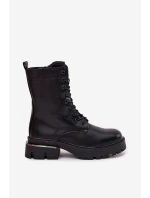 Dámské pracovní kotníky na klocku černé Alviora