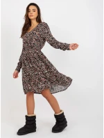 Šaty D73771M30365A černá a béžová Šaty D73771M30365A černá a béžová