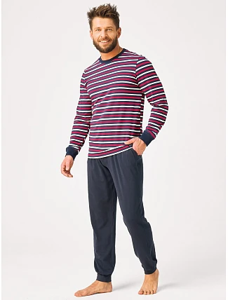 Pyžamo Key MNS 365 B26 dlouhé rukávy, velikosti M–2XL Pyžamo Key MNS 365 B26 dlouhé rukávy, velikosti M–2XL