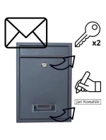 POŠTOVNÍ SCHRÁNKA 21.5X9X31CM 1067537 SASKA GARDEN