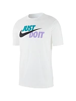 Pánské tričko Tee Just Do It Swoosh, bílé, AR5006 101 Pánské tričko Tee Just Do It Swoosh, bílé, AR5006 101