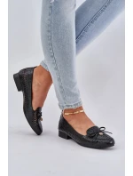 Lakované Děrované Baletky S Mašlí Eko Kůže Černé Amepitrea Lakované Děrované Baletky S Mašlí Eko Kůže Černé Amepitrea