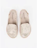 Originální dámské  sandály hnědé bez podpatku