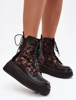 Boty na široké podrážce model 219393 Step in style