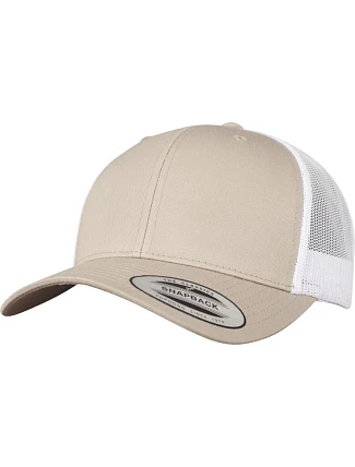 Flexfit 6606/6606T 6 panelová vintage kšiltovka "Trucker" 55.6606 khaki/white Flexfit 6606/6606T 6 panelová vintage kšiltovka "Trucker" 55.6606 khaki/white