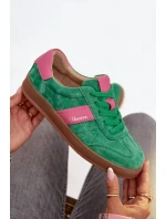 Semišové dámské tenisky Vinceza 79576 zelené