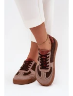 Kožené semišové barefoot tenisky dámské Zazoo N1277 hnědé