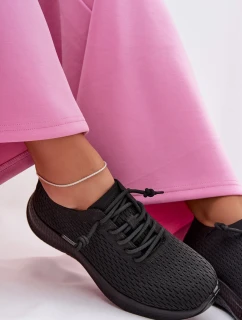 Materiálové Dámské Sportovní Boty Černé Carmivelle