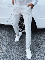 Pánské kalhoty světle šedé FashionStreet UX4389