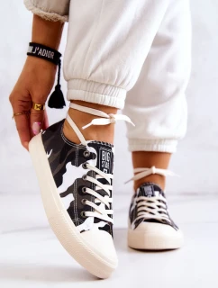 Dámské Materiál Sneakers Camo BIG STAR JJ274237 Bílo-šedé