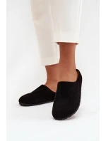 Dámské pantofle na platformě černé Sylviane