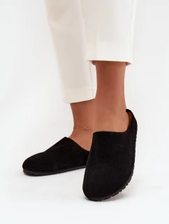 Dámské pantofle na platformě černé Sylviane