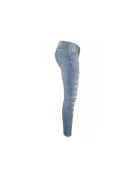 Dámské džíny s květovanou podšívkou D8578 - Sublevel