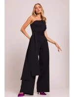 Dámský overal na jedno rameno se šerpou M845 Černá - MOE